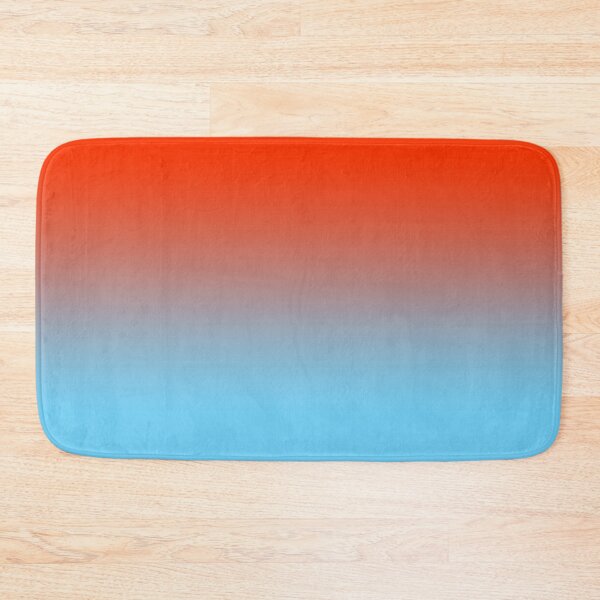 Item preview, Modern Tones Ombre/Orange Red and Sky Blue designed and sold by ozcushions.