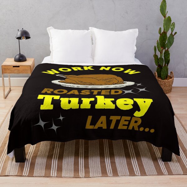 Item preview, Work Now Roasted Turkey Later - Funny Roasted Turkey in a Plate for Thanksgiving Gift Ideas designed and sold by leo121687.