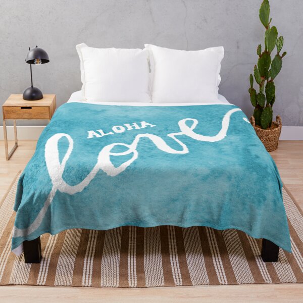 Item preview, Watercolor Hawaii Love Aloha Beach Vibe . Tilt Turquoise . designed and sold by maruwatercolor.