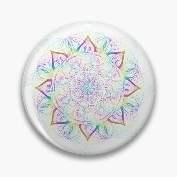 Item preview, Pastel Rainbow Mandala Design designed and sold by Some Imagination Designs.