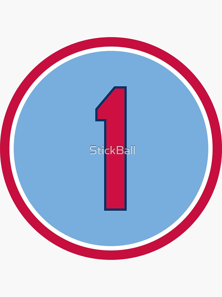 Ozzie Smith #1 Jersey Number Sticker for Sale by StickBall