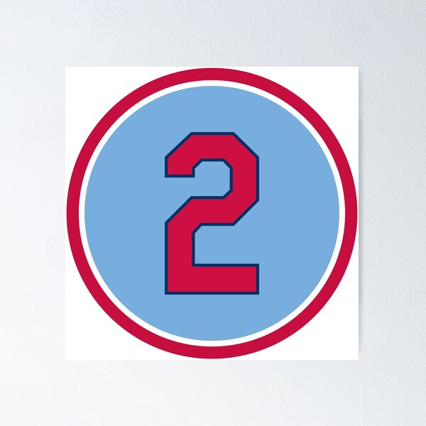 Item preview, Red Schoendienst #2 Jersey Number designed and sold by StickBall.