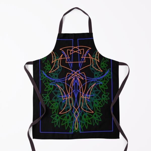 Item preview, Bright Blue And Orange Pinstripes W/Leaves designed and sold by Goose Motors.