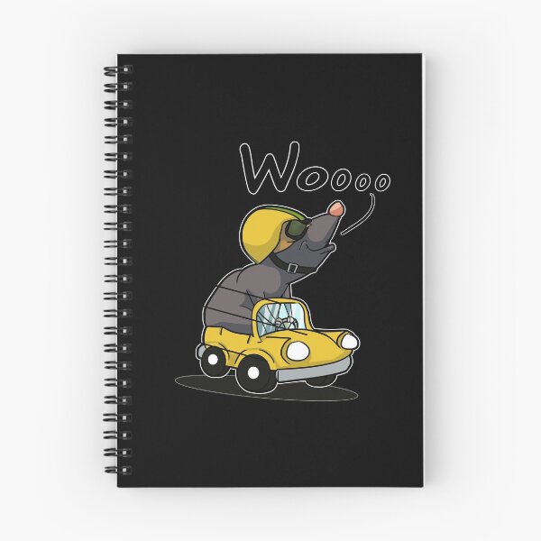 Item preview, Mole Driving Yellow Car designed and sold by iduzarts.