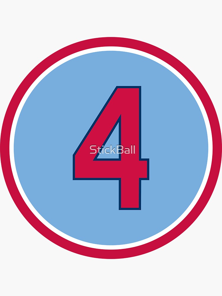 Stan Musial #6 Jersey Number Sticker for Sale by StickBall