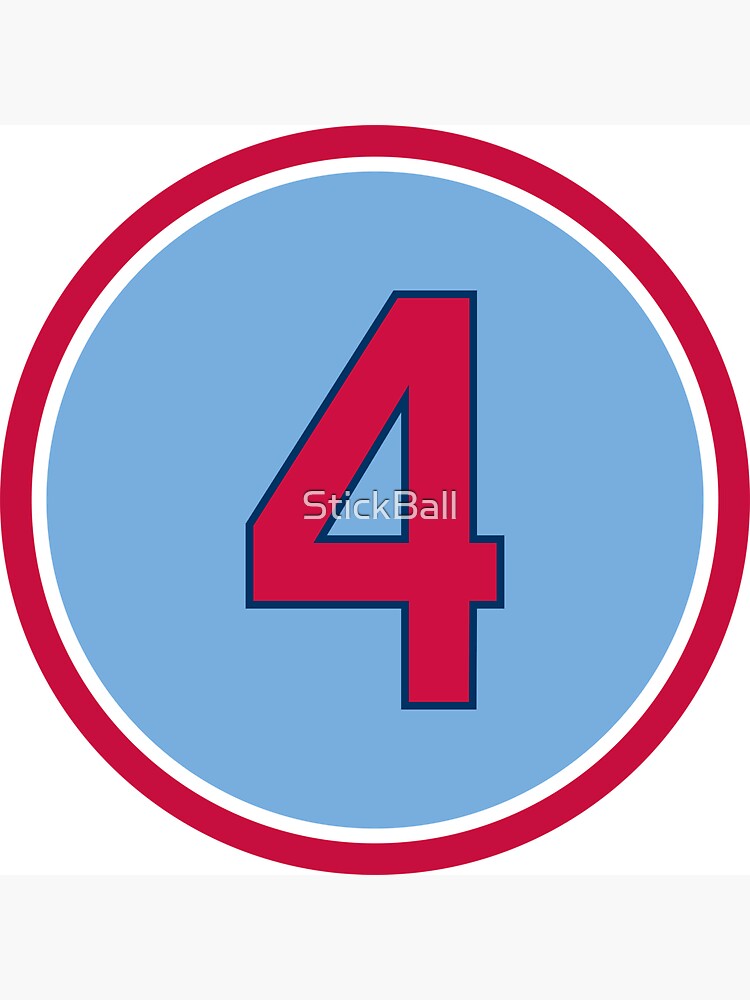 Yadier Molina #4 Jersey Number Magnet for Sale by StickBall