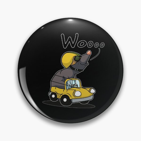 Item preview, Mole Driving Yellow Car designed and sold by iduzarts.