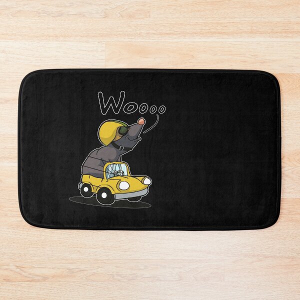 Item preview, Mole Driving Yellow Car designed and sold by iduzarts.