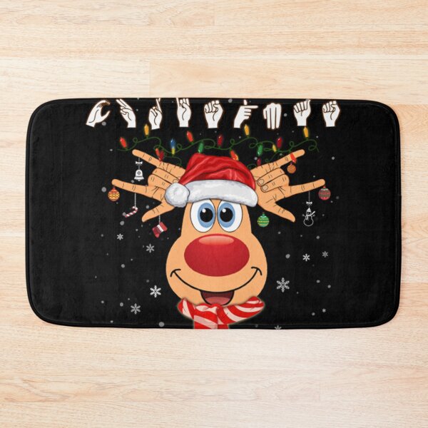 Item preview, Pride ASL Reindeer Deer Merry Christmas Sign Language Deaf designed and sold by TimothyRowley.
