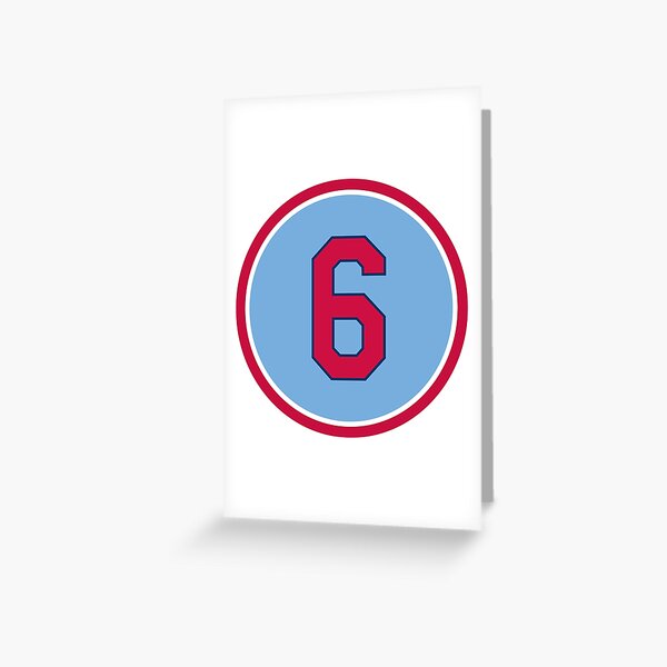 Stan Musial #6 Jersey Number Sticker for Sale by StickBall