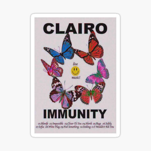 Álbum de inmunidad de Clairo Pegatina
