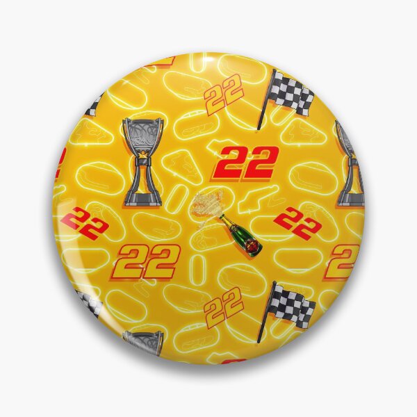 Item preview, Joey logano but it’s a looping pattern (yellow) designed and sold by Freckles Fernicola.