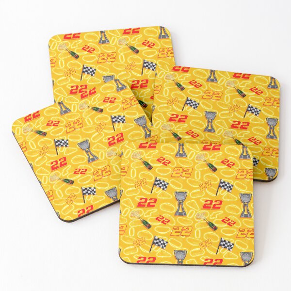 Item preview, Joey logano but it’s a looping pattern (yellow) designed and sold by Freckles Fernicola.