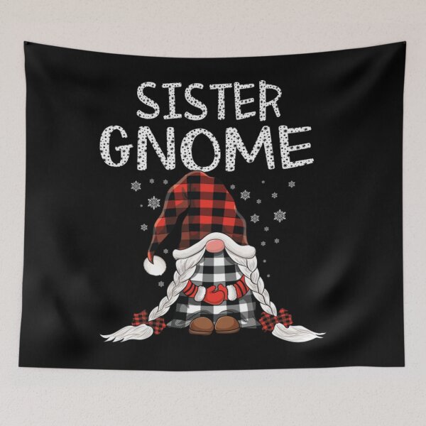 Item preview, sister Gnomes Leopard Buffalo Plaid pattern Christmas Gnome designed and sold by JeremyRot.