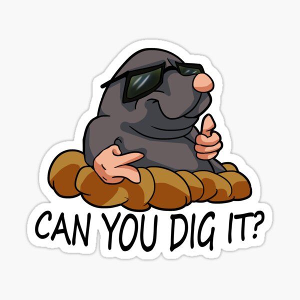 Item preview, Mole: Can you dig it? designed and sold by iduzarts.