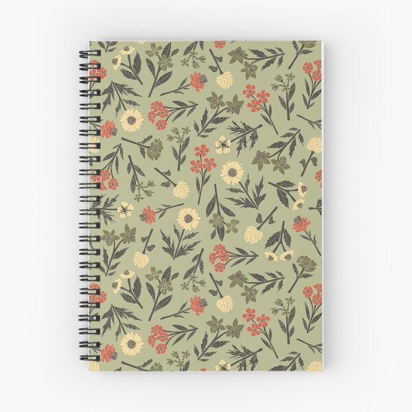 Item preview, Muted Sage & Orange Floral designed and sold by somecallmebeth.