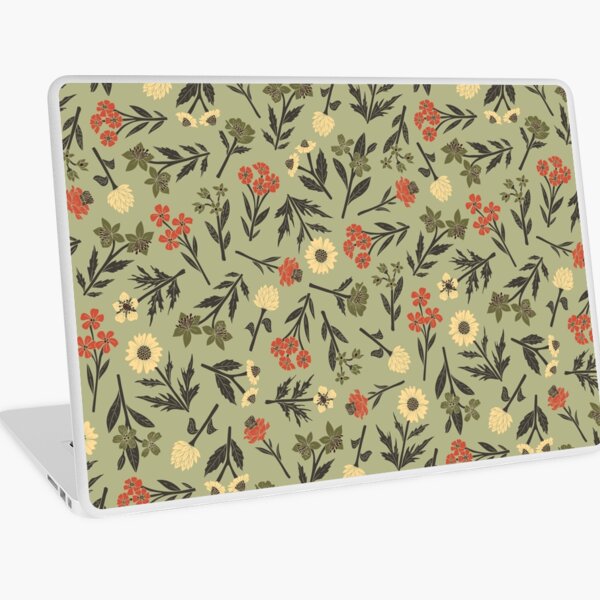 Item preview, Sauge en sourdine et floral orange designed and sold by somecallmebeth.