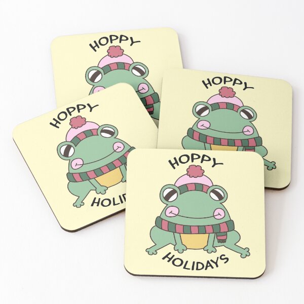 Item preview,  Hoppy Holidays Cute Winter Christmas Frog designed and sold by ARTSHL3YSHOP.