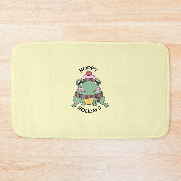 Item preview, Hoppy Holidays Cute Winter Christmas Frog designed and sold by ARTSHL3YSHOP.