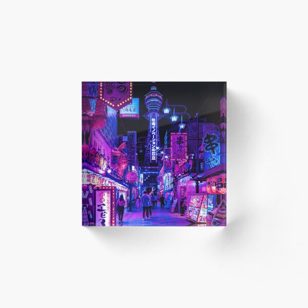 Osaka City Anime Scenes Acrylic Block