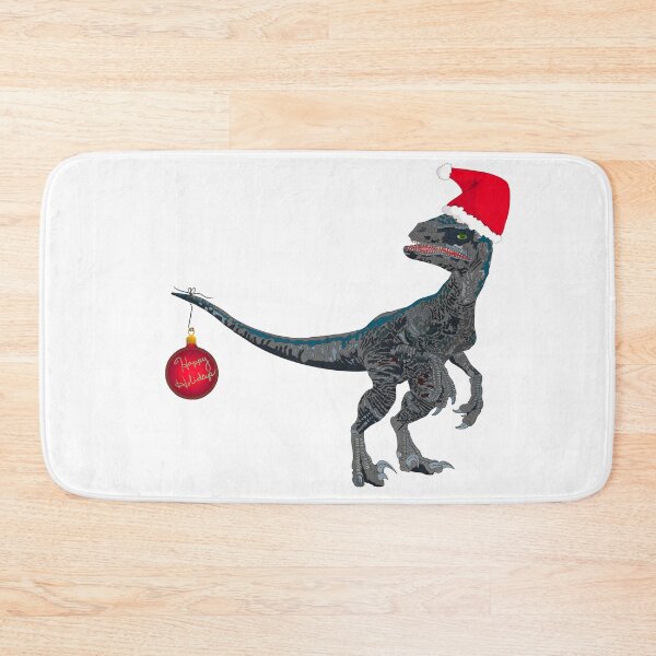 Item preview, Velociraptor Christmas designed and sold by TheMuddyCatCo.