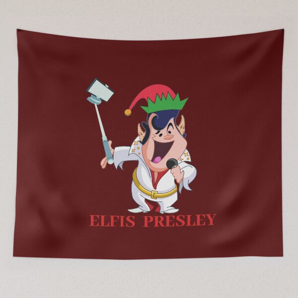 Item preview, Cool Christmas Elfis Singing a Tune  designed and sold by walkingrock.