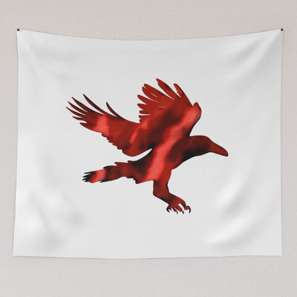 Item preview, Red Raven Silhouette designed and sold by RockyCreekArt.