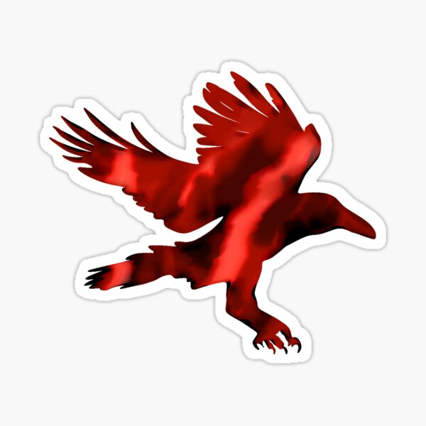 Item preview, Red Raven Silhouette designed and sold by RockyCreekArt.