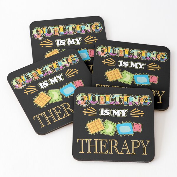 Item preview, Quilting Is My Therapy Sewing Pun Quilter Gifts designed and sold by Charles Brian.