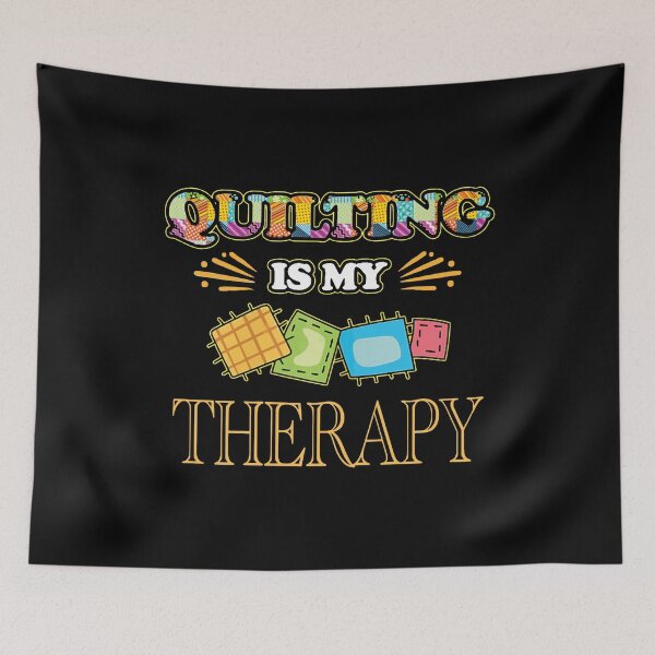 Item preview, Quilting Is My Therapy Sewing Pun Quilter Gifts designed and sold by Charles Brian.