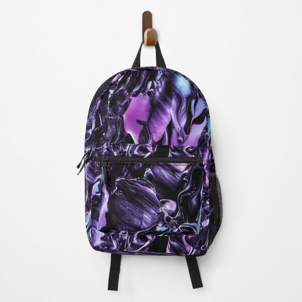 Item preview, Acrylic painting canvas art purple and black pattern designed and sold by Anime and More.