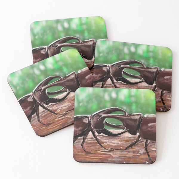 Item preview, Beetle fight painting designed and sold by Karenni.