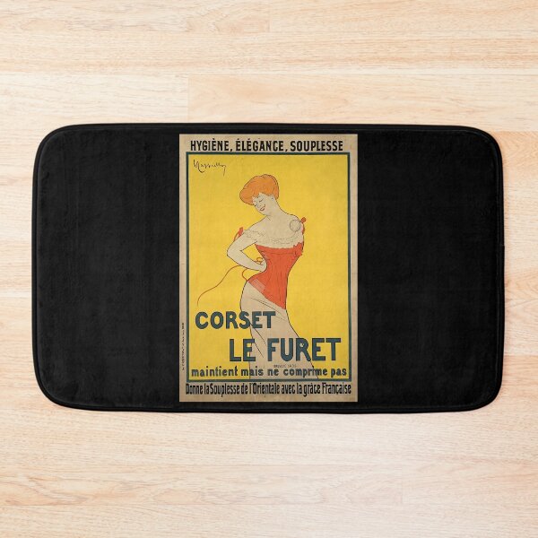 Item preview, retro corset le furet hygiene elegance souplesse vintage reclame designed and sold by CorasPosters.