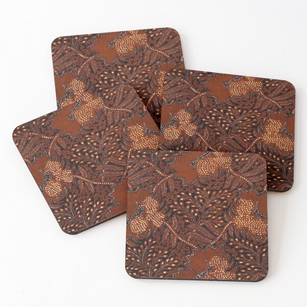 Item preview, Copper Batik Pattern Abstract Digital Vector Nature Art designed and sold by Vicky Brago-Mitchell®.