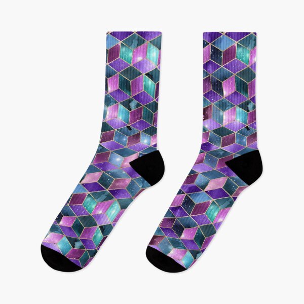 Item preview, Isometric galaxy cubes pattern designed and sold by Best-art.