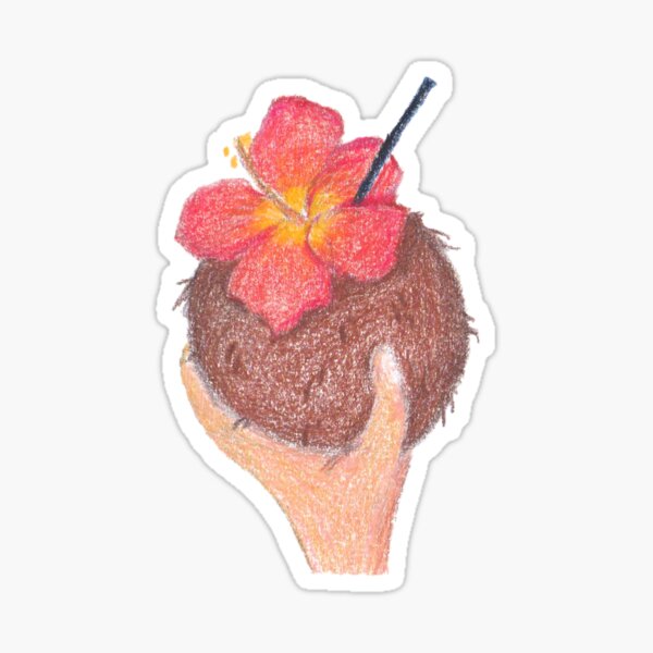 Coconut Juice Sticker