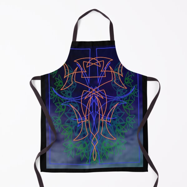 Item preview, Bright Blue And Orange Pinstripes W/Leaves And Background designed and sold by Goose Motors.