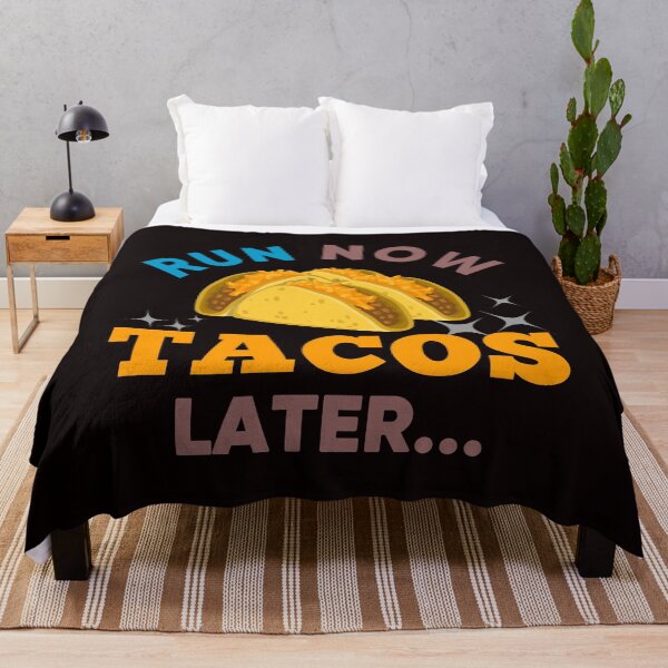 Item preview, Run Now Tacos Later - Funny Tacos Image and Text Effects Gift Ideas designed and sold by leo121687.