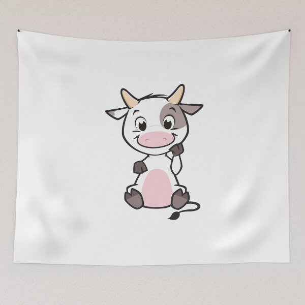 Item preview, Vacas Kawai - Adorable Sitting Baby Cow designed and sold by Pandoras-Boxx.