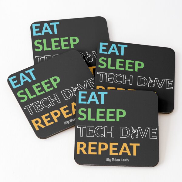 Item preview, Big Blue Tech - Eat Sleep Tech designed and sold by BigBlueDiving.