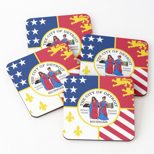 Item preview, Flag of Detroit designed and sold by brigadeiro.