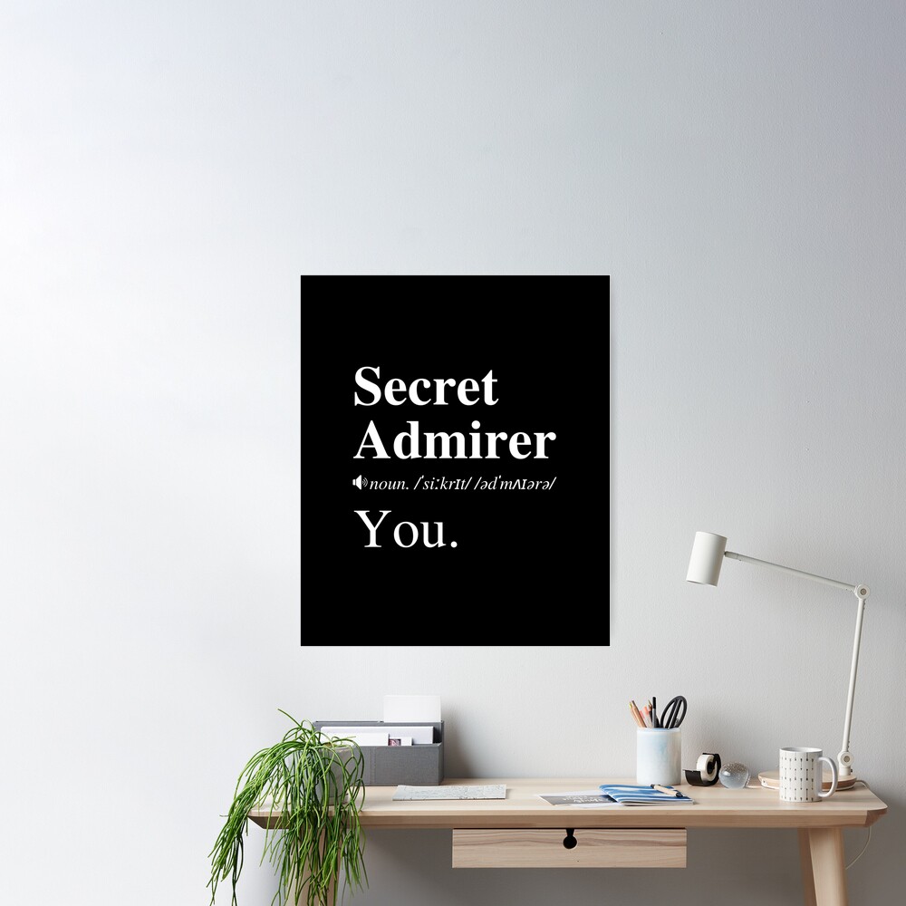 You're My Secret Admirer (Definition) | Poster