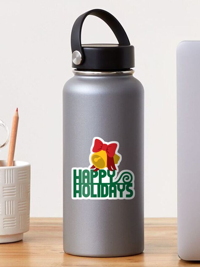 Thumbnail 1 of 3, Sticker, Happy Holidays designed and sold by OwlishArts.
