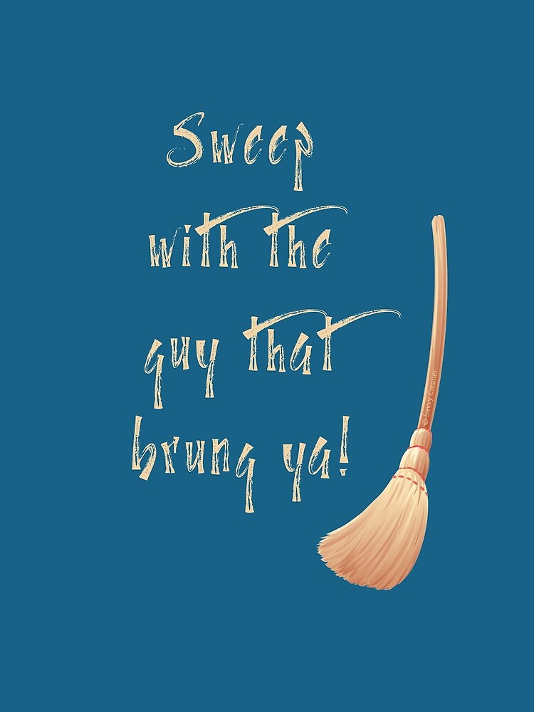 Thumbnail 3 of 3, Drawstring Bag, Sweep With the Guy That Brung Ya Housekeeping Broom Fun designed and sold by SavvyCleaner.