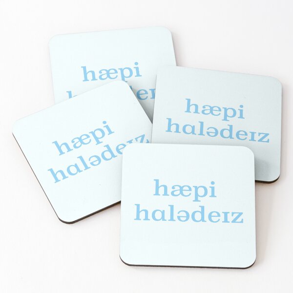 Item preview, Happy Holidays in the International Phonetic Alphabet designed and sold by asleepyfairy.