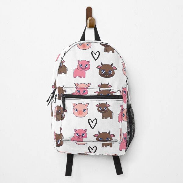 Item preview, Vacas Kawai - Cute Brown Cow and Cute Pink Pig with Heart eyes designed and sold by Pandoras-Boxx.