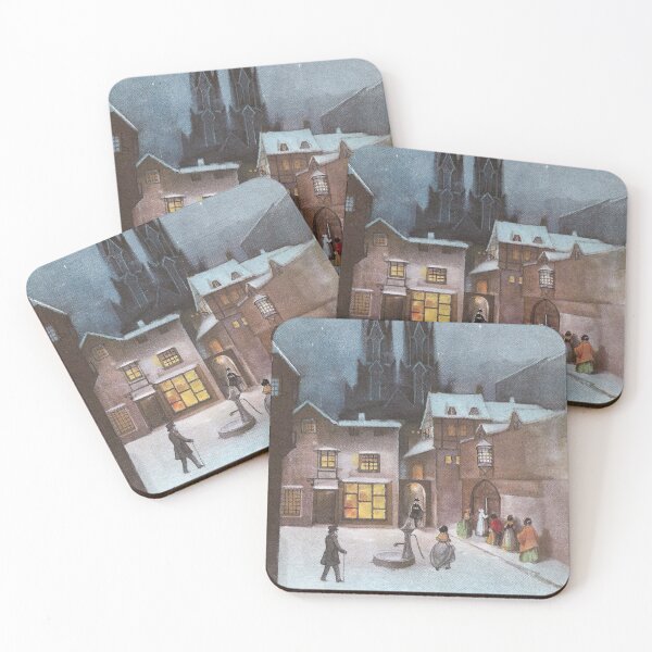 Item preview, Public Water Pump in Town Square Christmas Greeting designed and sold by fenneltea.