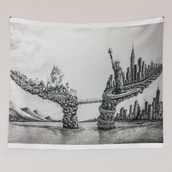 Item preview, Karenni draw two worlds  designed and sold by Karenni.