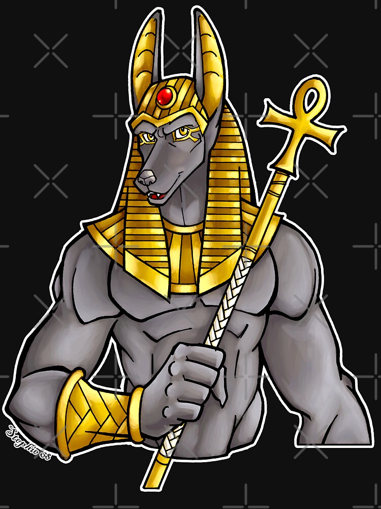 Anubis Egyptian God T Shirt By Cybercat Redbubble