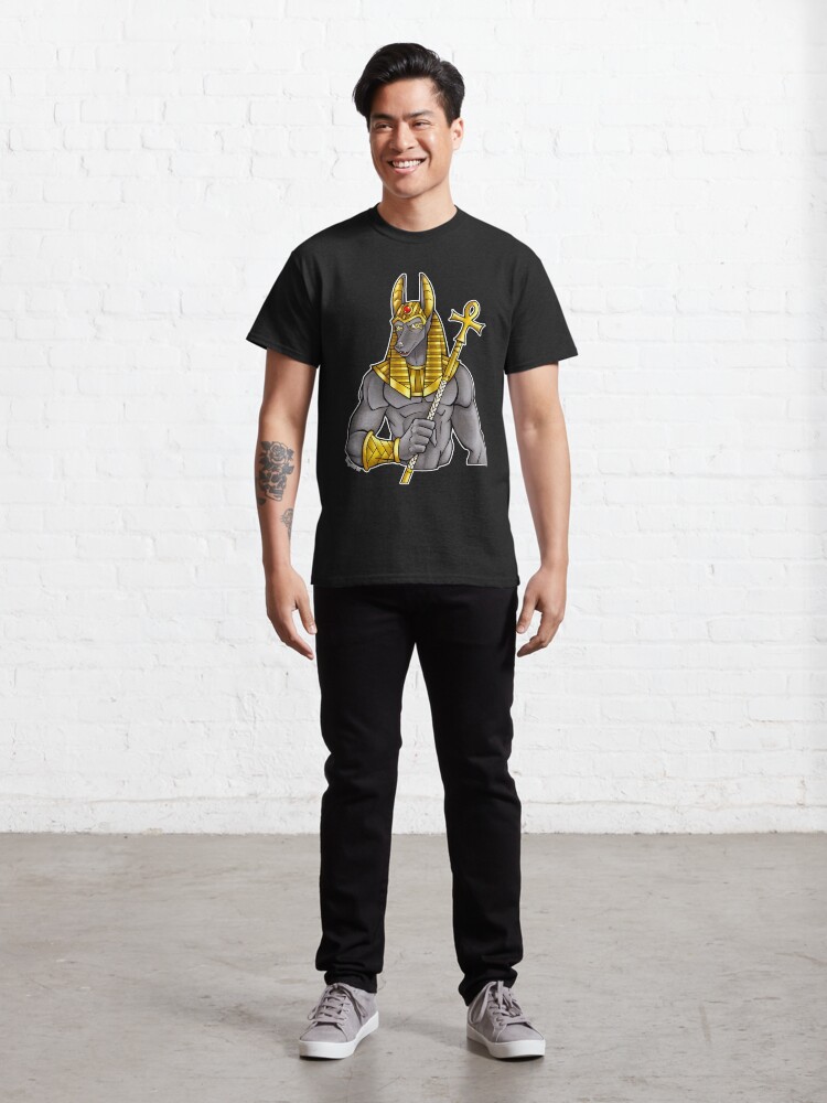Thumbnail 3 of 7, Classic T-Shirt, Anubis Egyptian God designed and sold by cybercat.
